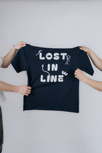 LOST IN LINE NAVY RÖVID UJJÚ POLÓ